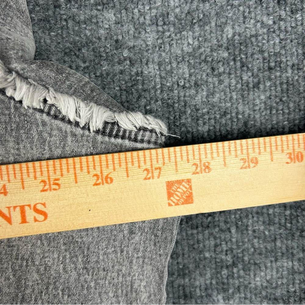 DG2 Diane Gilman 3X Grey Embellished Denim Jacket — Frayed & Studded - Picture 15 of 15